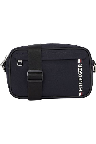 Tommy Hilfiger Logo Print Zippered Reporter Bag
