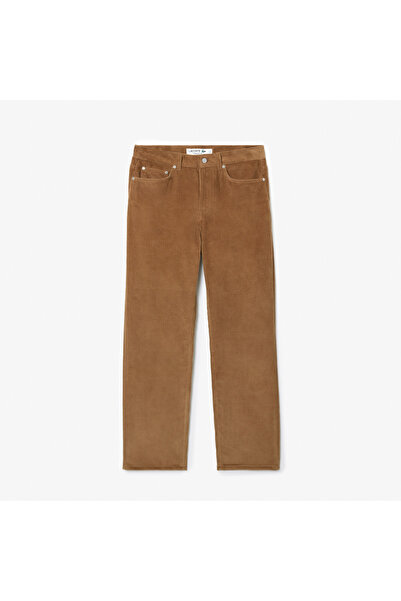 Lacoste Erkek Straight Fit Casual Kahverengi Pantolon