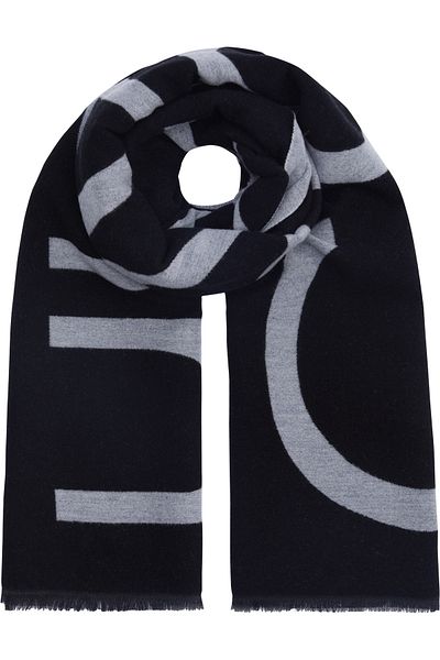 Calvin Klein Printed Fringed Hem Scarf
