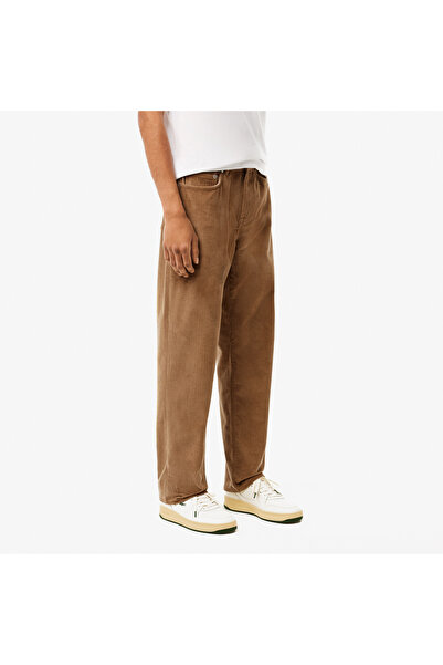 Lacoste Erkek Straight Fit Casual Kahverengi Pantolon