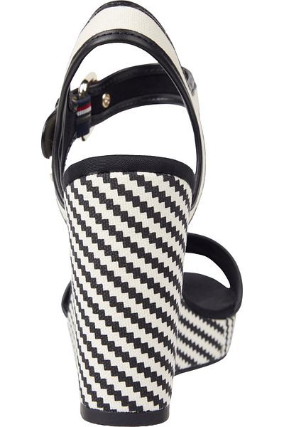 Tommy Hilfiger Bi-Colour Mid Wedge Espadrille Sandals