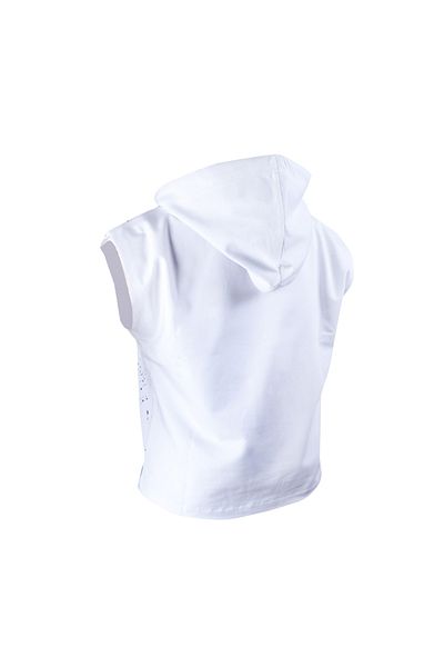 ANEMOSS Wave Womens Sleeveless Hoodie Sweatshirt L Size
