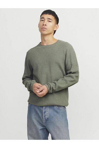 Jack & Jones Pulover - Verde - Slim Fit