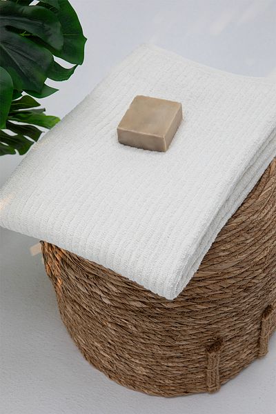 FAVORA Line Luxury 100x150 Βαμβακερή Πετσέτα Μπάνιου - Κρέμα
