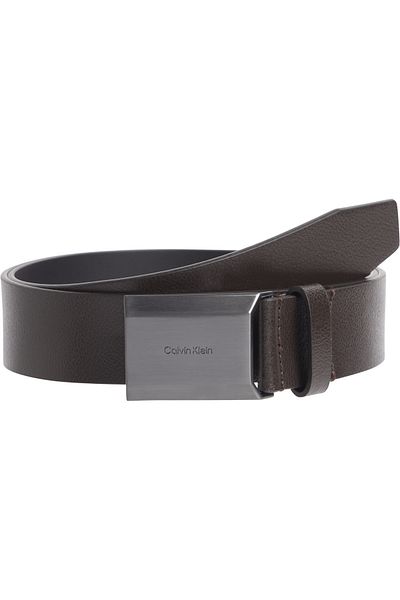 Calvin Klein Logo Detailed Buckle Closure Belt