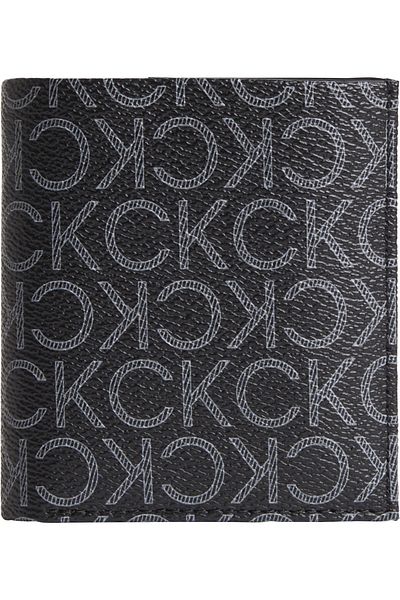 Calvin Klein Monogram Patterned Tri-Fold Wallet