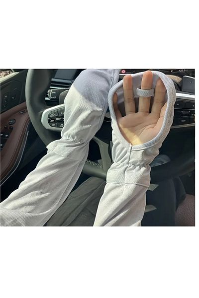 SYNOPE Driver Driver Steering Wheel Sun Glove Driver Sun Anti-Burn Long Gloves Sun Glove