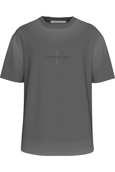 Calvin Klein Logo Embroidered Crew Neck T-Shirt