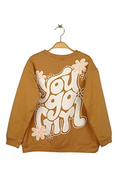 Via Girls Girl's Crew Neck Back Printed Pocket Tracksuit Set |   Children's Clothing for Ages 8-14