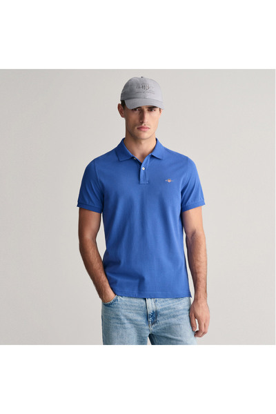 Gant Erkek Mavi Regular Fit Polo