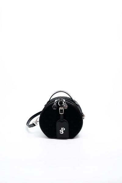 Silver Polo Silver & Polo Black - Geantă neagră SP1163 pentru femei