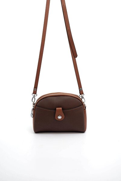 Silver Polo Kahve - Taba SP1144 Kadın Çapraz Çanta