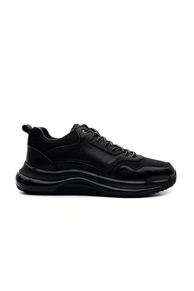 Greyder 64648 Air Sole Green Lace-Up Comfortable Black Daily Men's Shoes