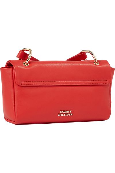 Tommy Hilfiger Leather Push Lock Flap Crossover Bag