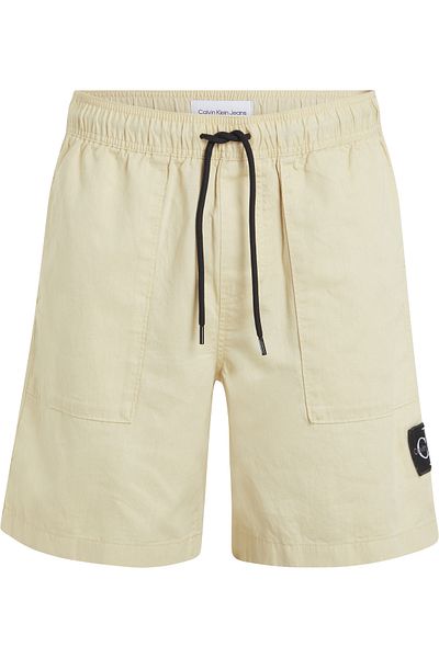Calvin Klein Logo Badge Drawstring Waist Shorts