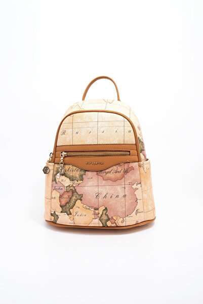 Silver Polo Pudra - A.Taba SP1161 Kadın Sırt Çantası