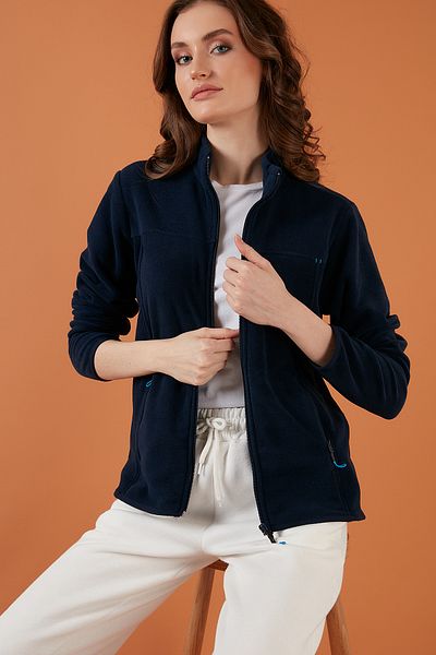 Lela Stand γιακά με φερμουάρ Fleece Ζακέτα Γυναικεία Fleece 5907002