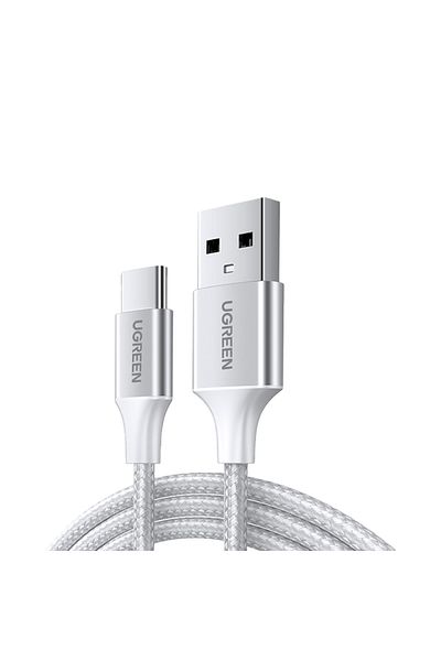 Ugreen USB-C Male to USB 2.0 Male Cable Aluminum Braid 3m - Silver