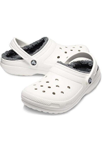 Crocs Klasszikus bélelt clog fehér unisex papucs 203591-10m