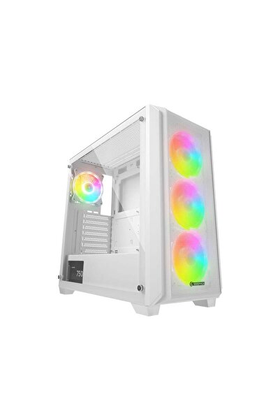Rampage ELYSIAN MESH BEYAZ 4x120mm ARGB FANLI 750W 80PLUS BRONZE MidT ATX GAM...