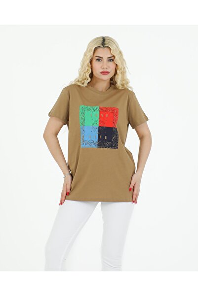 nurneva Μπλουζάκι με σχέδιο κανέλας