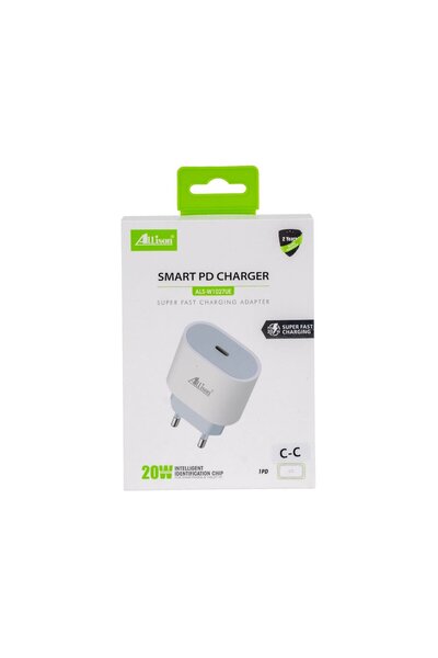 ALLİSON Allison Smart PD Şarj Cihazı ALS-W1027UE | 20W Hızlı Şarj USB-C Adaptör