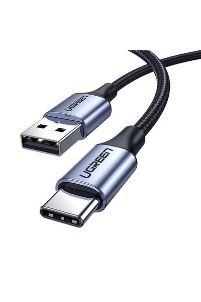Ugreen USB-C Male to USB 2.0 Male Cable Aluminum Braid 3m - Space Gray