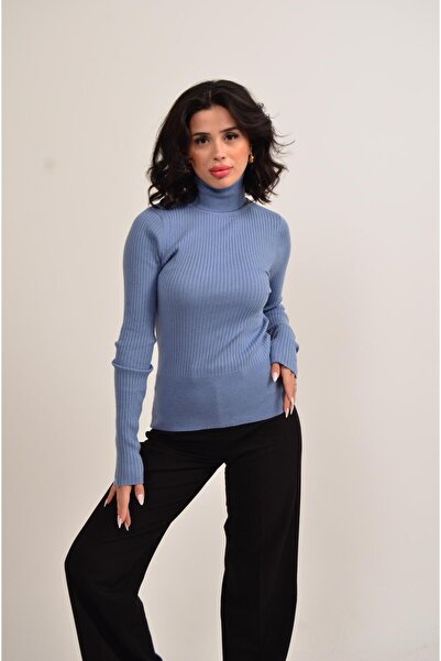 Figo В'язаний светр з високим коміром і ребристою обробкою
