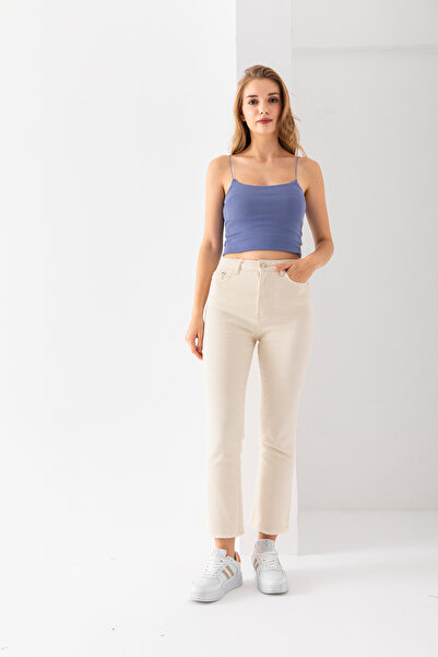 Q BEST JEANS PREMIUM KALİTE LİKRALI FLARA PAÇA PANTOLON