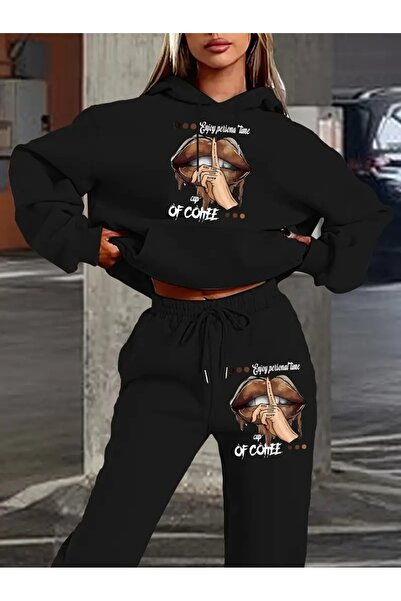 Hunors Sportswear & Company Μαύρη γυναικεία κουκούλα με κουκούλα Απολαύστε εμ...