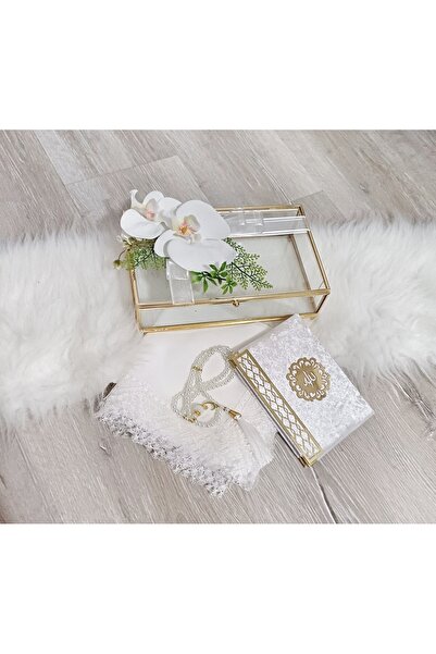 LilAmor Concept Hediyelik Cam kutuda ogretmenler gunu hediyesi şal kuran tesbih