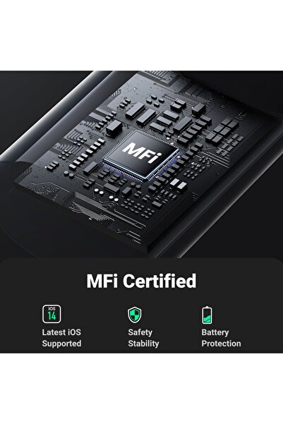 Ugreen Charging and Sync Data Cable USB-C to Lightning 1m - White