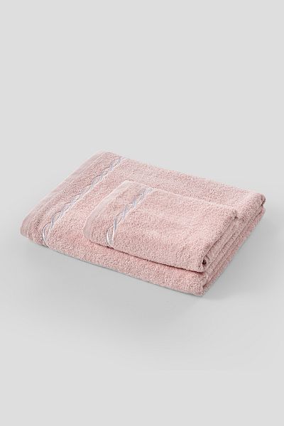 Doqu Home Ετικέτα εισαγωγής με πούδρα σετ πετσετών πισίνας + προσώπου Helena