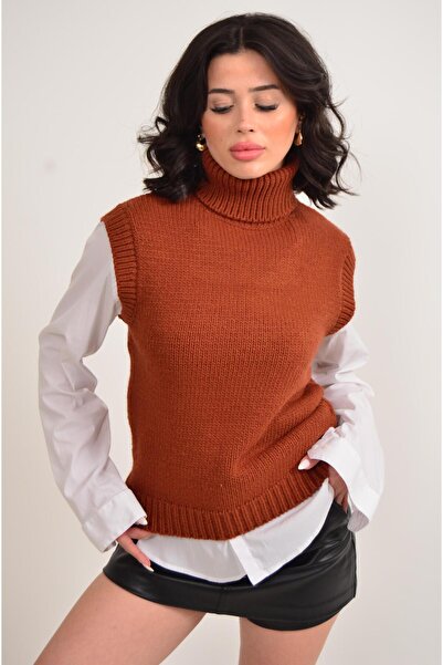 Figo Women's Fisherman Decorated Sweater