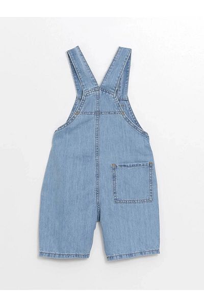 LC Waikiki Baby Boy Square Collar Jean Salopet - LCW Baby