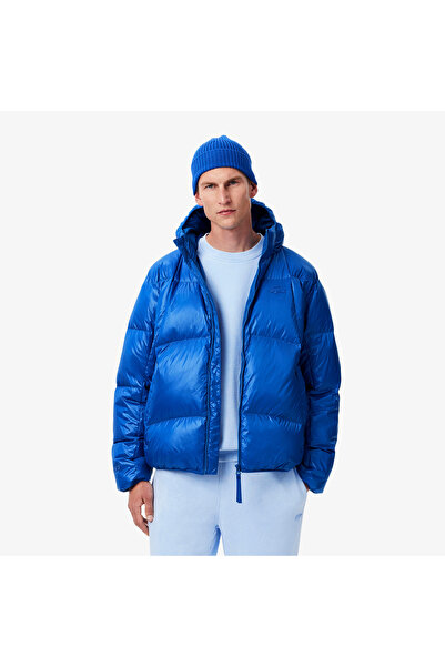 Lacoste Erkek Relaxed Fit Kapüşonlu Mavi Mont