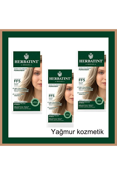 Herbatint FF5 Blond Sable Kum Sarısı Saç Boyası 3lü