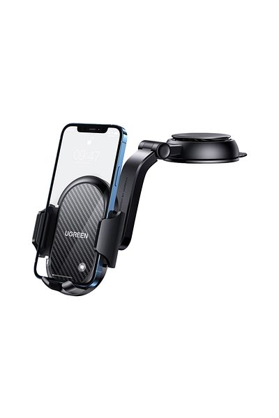 Ugreen Waterfall-Shaped Suction Cup Phone Mount - Black