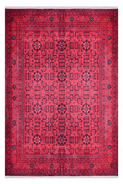 Alpina Home Lavin Kırmızı Yıkanabilir Dokuma Taban Salon Mutfak Balkon Çocuk ...