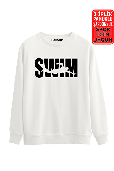 hakuof Hanorac de înot imprimat Imprimare unisex 2 fire