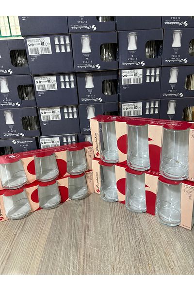 Paşabahçe Tokio Water and Soft Drink Glass Set 12 Pieces