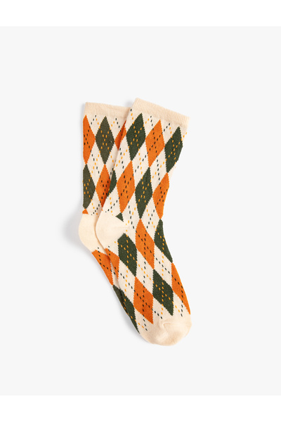 Koton Soket Socks with Geometric Pattern