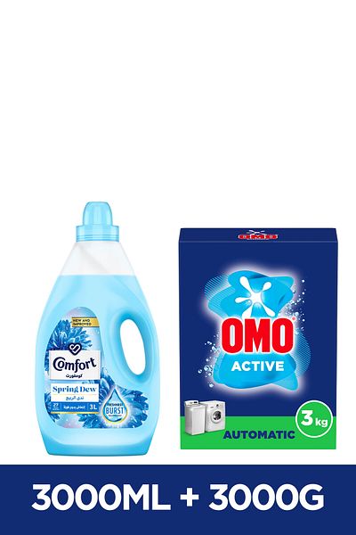 Comfort كوموفورت سبرينج ديو 3 لتر + أومو أكت إل إس إس إيه إس إم إل واي 15 3 كجم