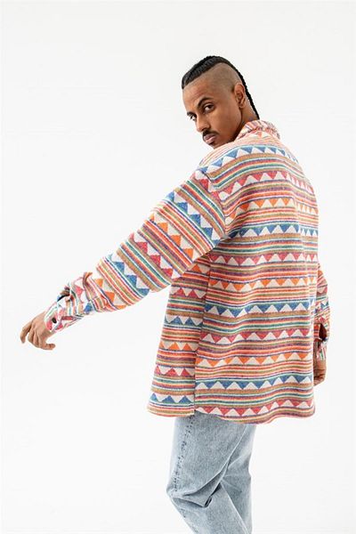 misigo Lumberjack Shirt Ecru-mint-red