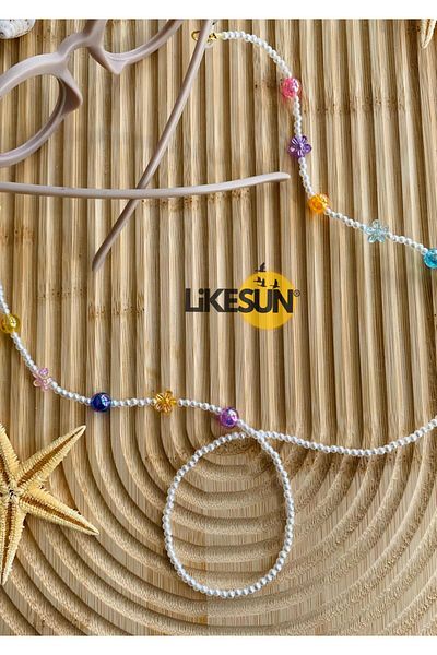 LiKESUN Children's Glasses Strap - with Lanyard and Chain Detail
