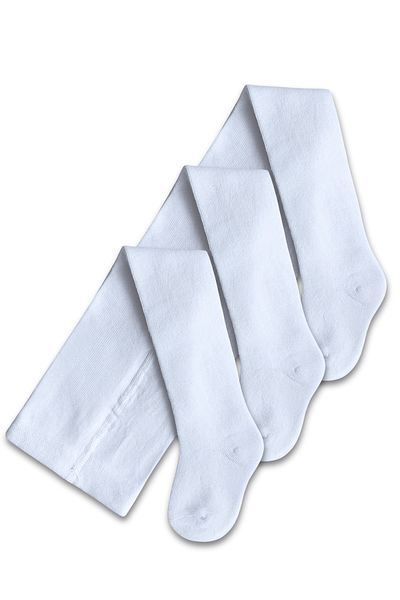 GizaKids Girls Boys Unisex Baby Kids Cotton White Pantyhose Set of 3