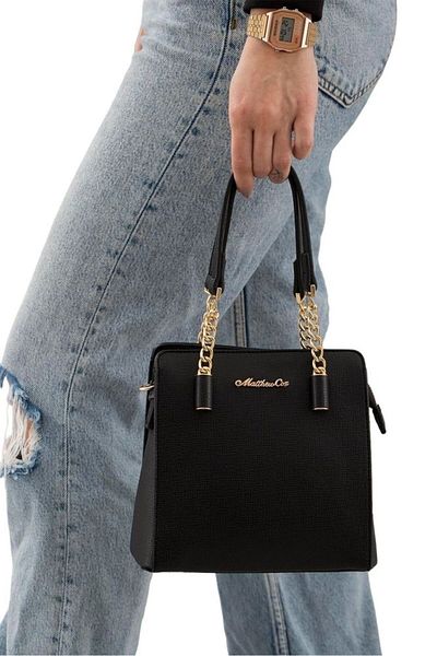Matthew Cox T763 Model Black Women's Handbag