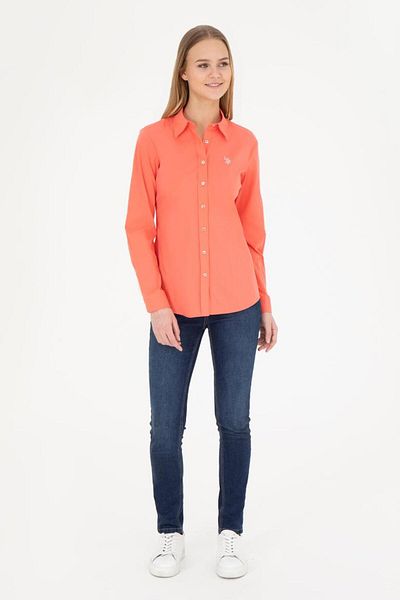 U.S. Polo Assn. Cămașă de bază cu mânecă lungă pentru femei 1840369