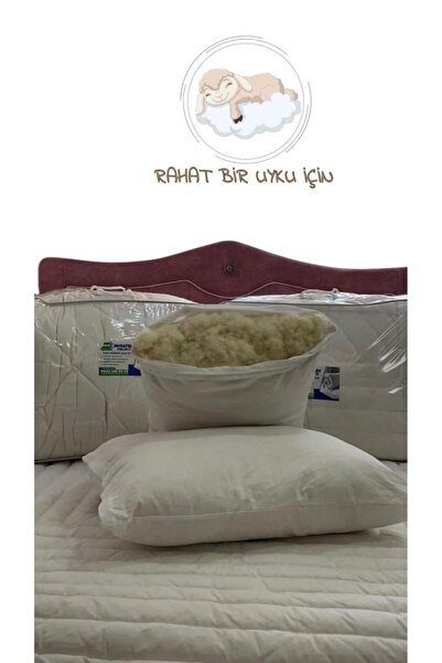 YORGANCI %100 Merinos Yünü Yastık 50 X 70 Cm Ebat , 1,000 gram