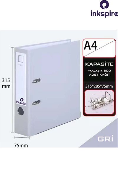 inkspire 1Pc Wide Office Folder - with Ring, Plastic Document Folder, Pp File Organizer, Office Folder with Lock